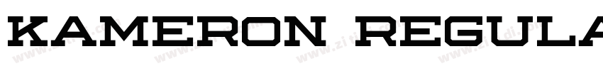 Kameron Regular字体转换